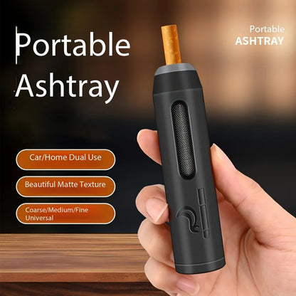 Portable Car Ashtray - Spill-Proof Vehicle Ash Holder with Easy-Clean Design
