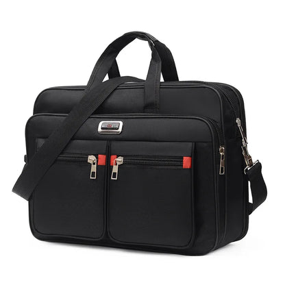High-Capacity Briefcase Business Bag - Document Storage, Weekend Travel Laptop Protection & Organizer Handbag Accessories