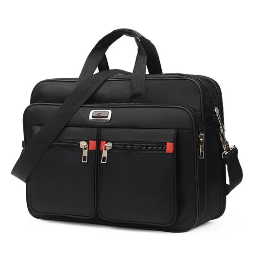 High-Capacity Briefcase Business Bag - Document Storage, Weekend Travel Laptop Protection & Organizer Handbag Accessories