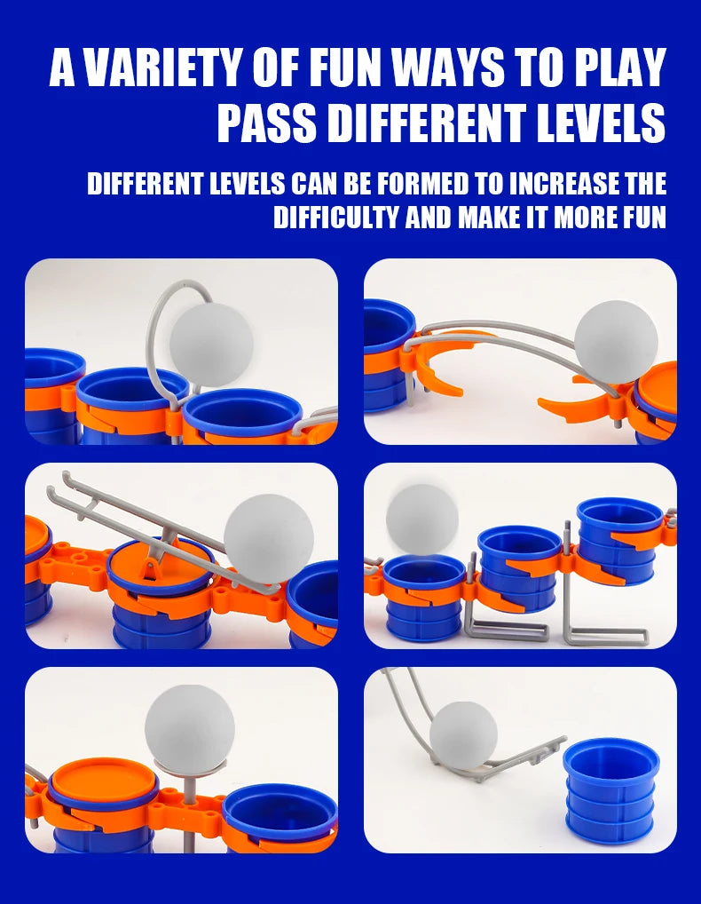 Children’s Cup Jump Ball Board Game — Lung Vitality & Sensory Exercise Toy for Parent-Child Fun, Boys & Girls