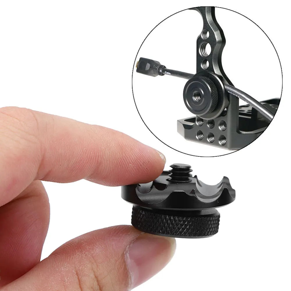 Aluminium Alloy Cable Clamp – Round Wire Fixator for SLR Camera Cage and Cable Management