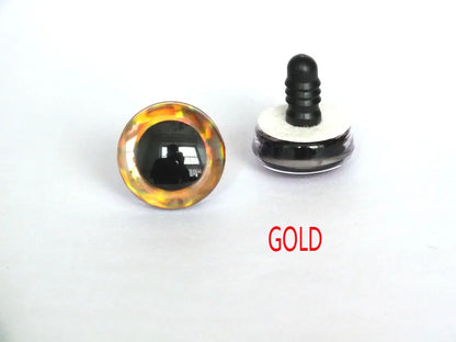 20PCS 3D Colorful Trapezoid Doll Eyes — 12 Colors, Sizes 9mm–35mm for DIY Crafting & Toy Making