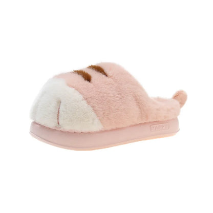 Adorable Kitty Claw Slippers for Women – Non-Slip Furry Mules, Warm Fluffy Cat Slides