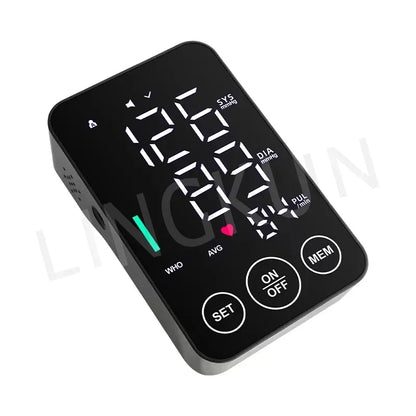 Spanish Voice Blood Pressure Monitor – Digital Arm Sphygmomanometer with LED Big Screen Tonometer