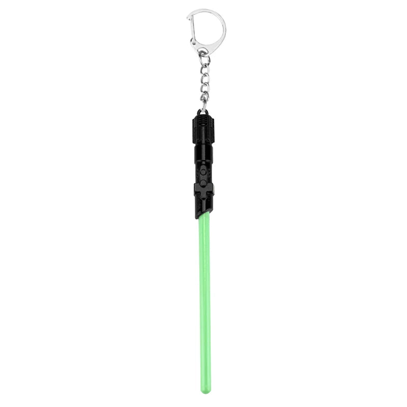 Star Wars Spaceship & Lightsaber Keychain – Metal Pendant Keyring, Cosplay Jewelry Gift for Men