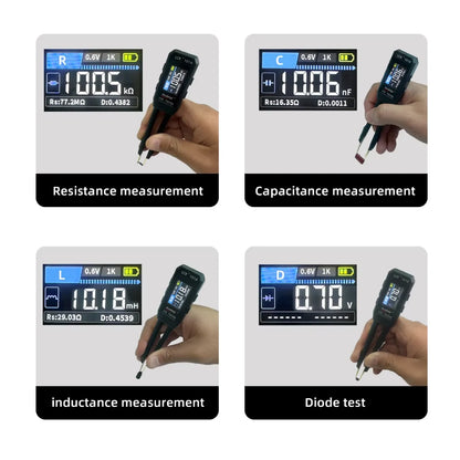 LCR-101A Digital LCR Bridge Tester - 10kHz Rechargeable SMD Component Tester for Resistors, Capacitors, Diodes & Inductors