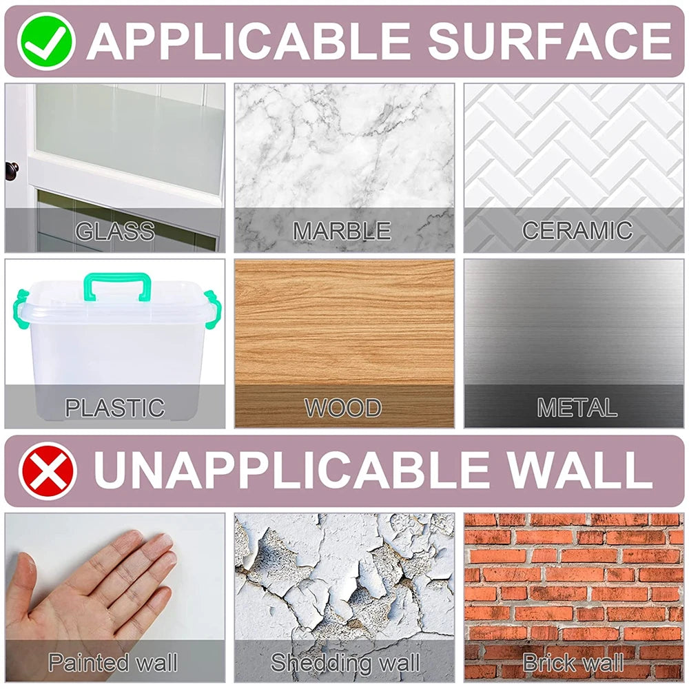Double-Sided Adhesive Tape — 60-600PCS Reusable Transparent Wall Mount Stickers, Heavy-Duty & No-Trace