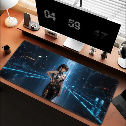 Large Stellar Blade Gaming Mouse Pad - HD Printed Rubber Desk Mat with Lock Edge for Keyboard & Mouse