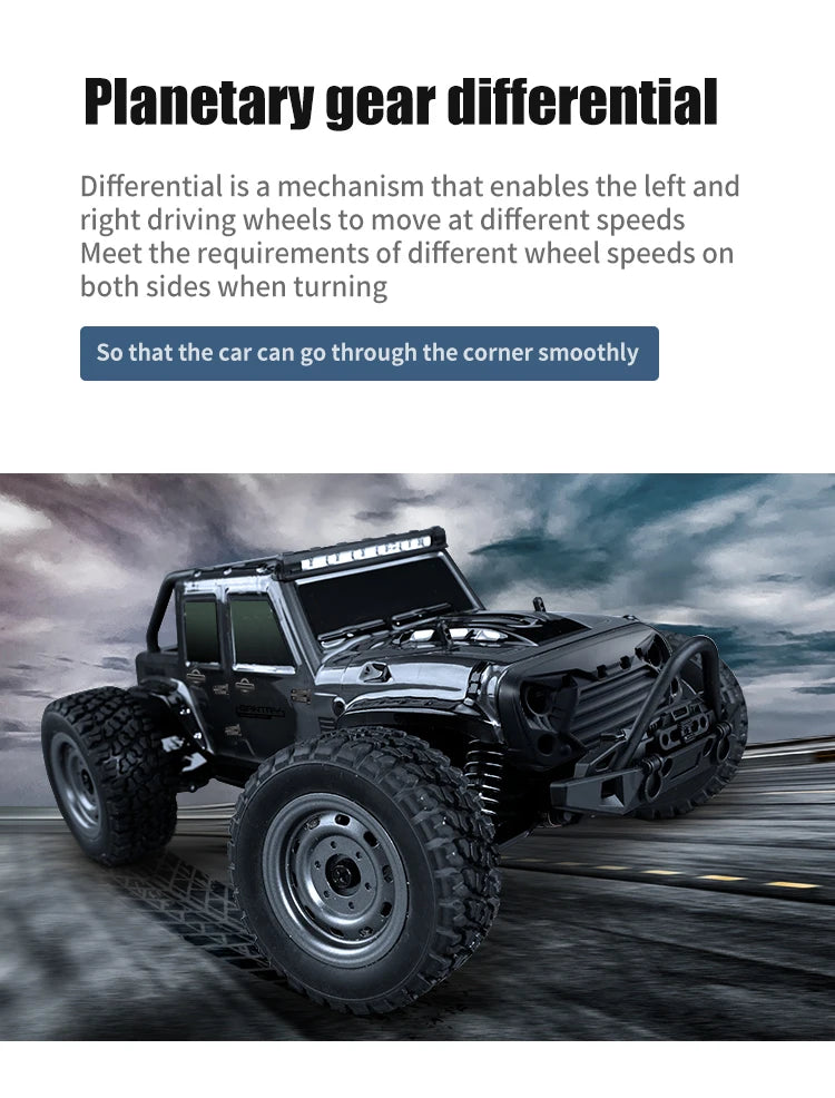ZWN 1:16 4WD RC Monster Truck – 70KM/H High-Speed Drift Remote Control Car with LED for Kids, vs Wltoys 144001