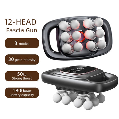 16-Head Fascia Massage Gun – High-Frequency Vibration Body Massager for Back, Waist, Neck, and Shoulders, Muscle Relief