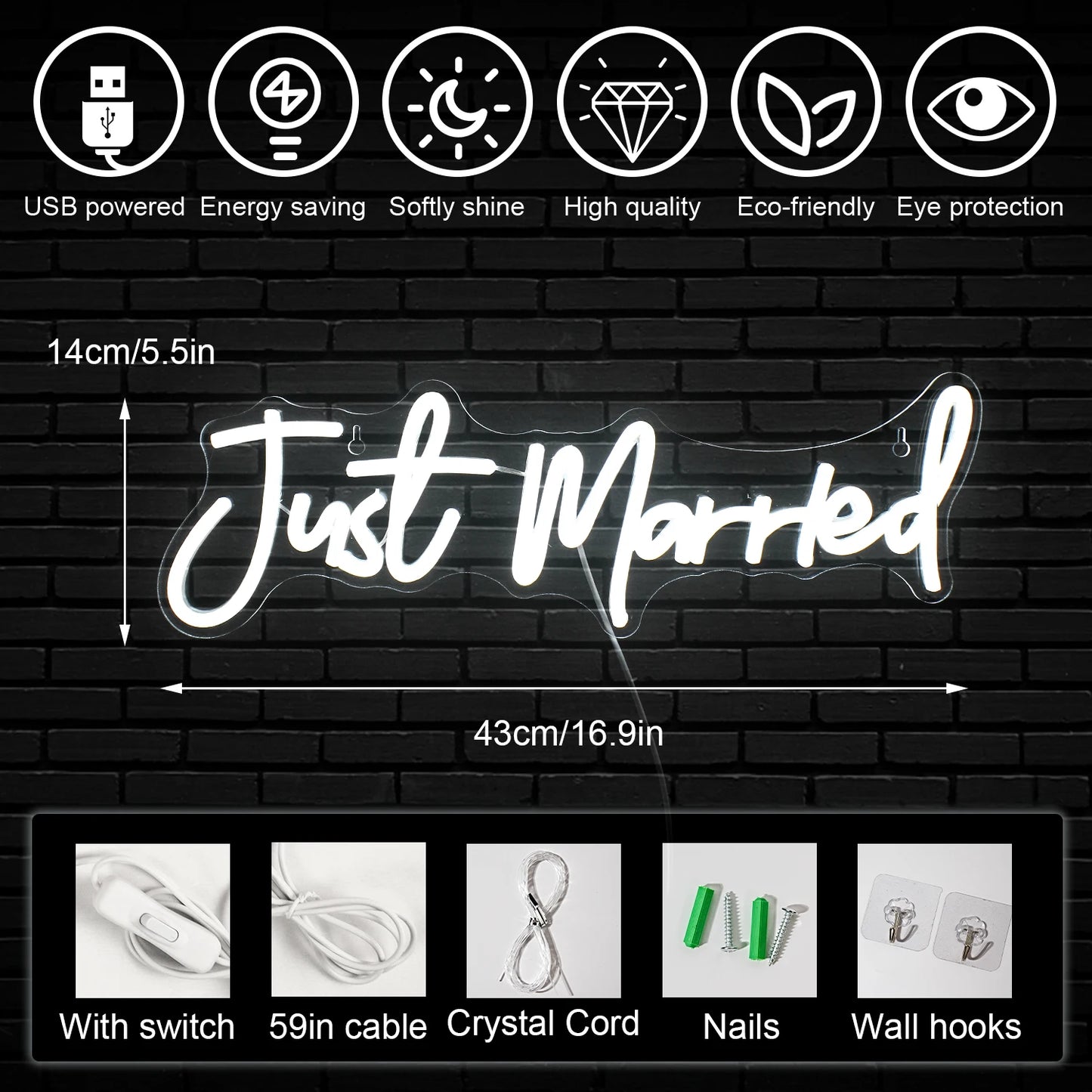 Better Together Neon LED Sign – Home, Wedding & Bar Wall Decor for Bedroom, Party & Gift