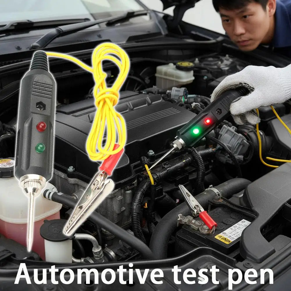 Car Voltage Tester Pen - 6V-24V DC Automotive Circuit Tester for Fuses, Relays & Lights