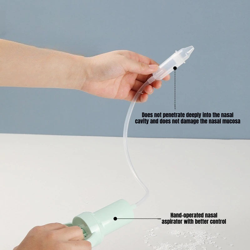 Baby Manual Nasal Aspirator - Hand Pump Nose Cleaner for Newborns, Toddlers, and Kids’ Nasal Care