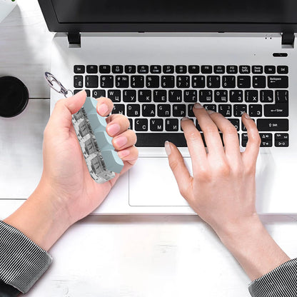 DIY Keyboard Key Toy - Stress Relief Fidget Button Keychain & Fidget Keycap Toy