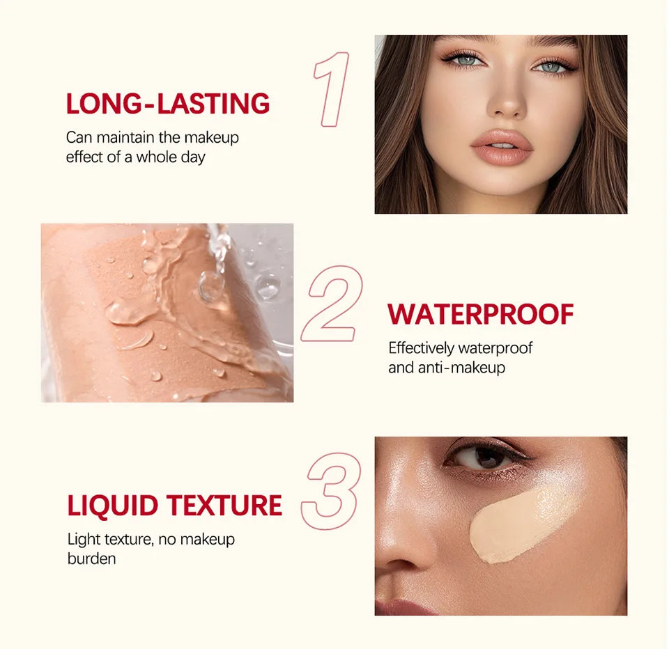 Turn Up The Base Blurring Foundation – Long-Lasting, Oil-Control Matte Face Makeup Cosmetics