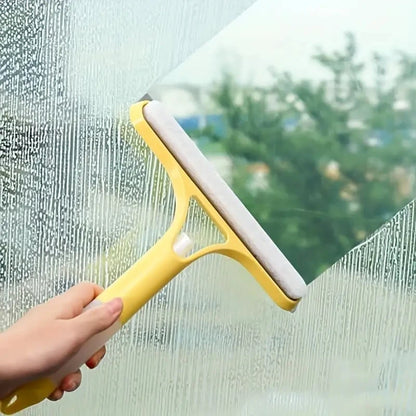 3-in-1 Multi-Function Glass Cleaner – Household Mirror Scraper with Watering Can & Window Scraper Tool