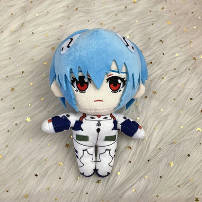 20cm Ayanami Rei Plush Toy – Kawaii Evangelion Anime Doll, Soft EVA Stuffed Plush for Room Decor & Gifts