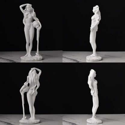 Aphrodite Greek Goddess Sculpture – Venus Figurine Human Body Art Ornament for Home, Office, and Living Room Decor