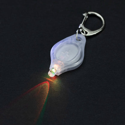 Mini LED Keychain Flashlight - Portable Emergency Light in Multiple Colors