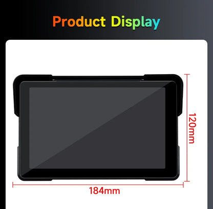 5/7 Inch Motorcycle CarPlay DVR Navigation GPS Monitor – Wireless Android Auto, Airplay, IPX7 Waterproof Portable Display