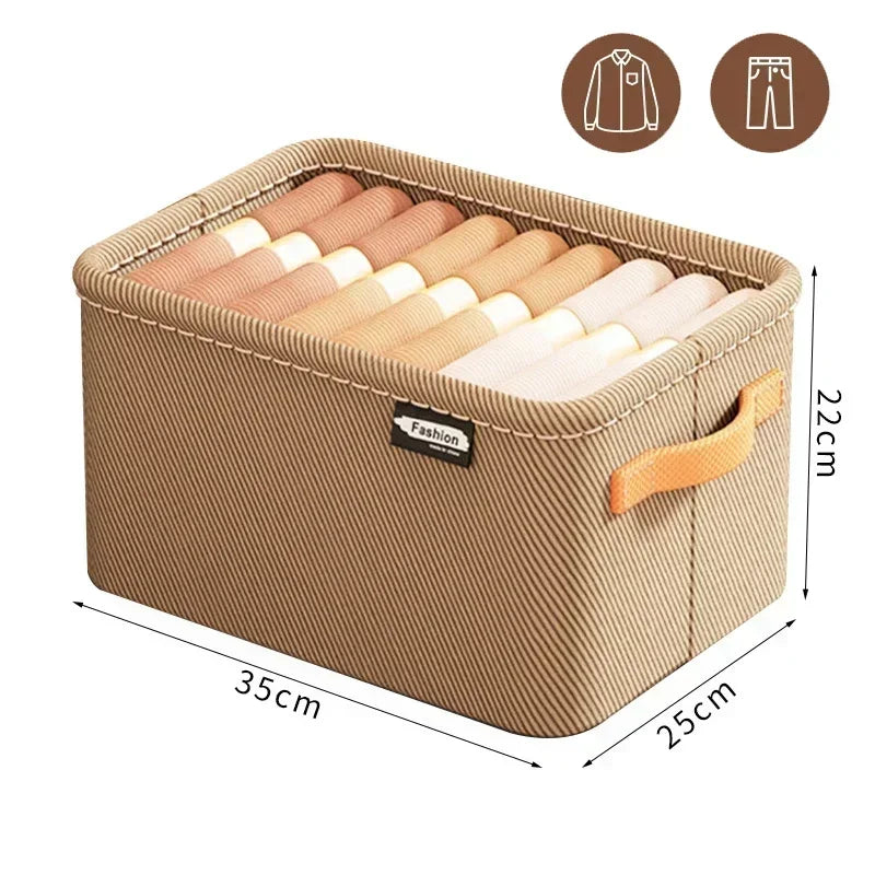 Thick Clothes Organizer Storage Box — Drawer Cabinet for Pants, Sweaters, Jeans, and Wardrobe Clothes