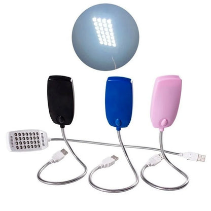 TxxCvv USB LED Light Lamp - 28 LEDs Flexible Reading Light for Laptop, Notebook, PC, 4 Color Options
