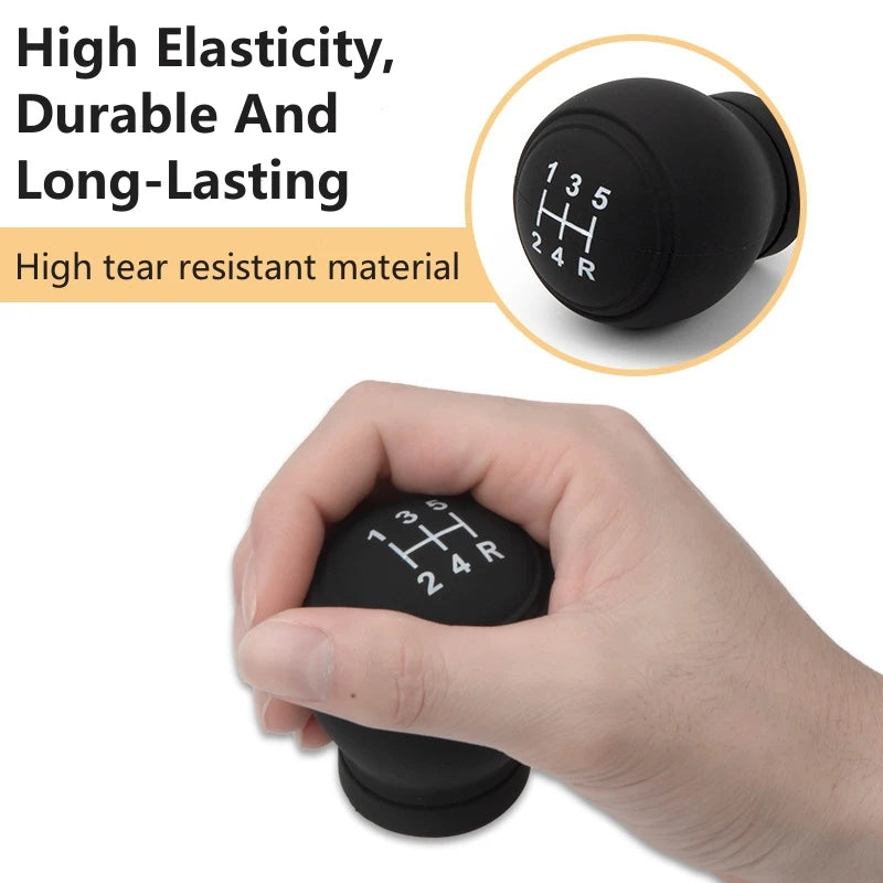 Universal Silicone Gear Shift Knob Cover – Dustproof, Waterproof, Nonslip Manual Shifter Protector