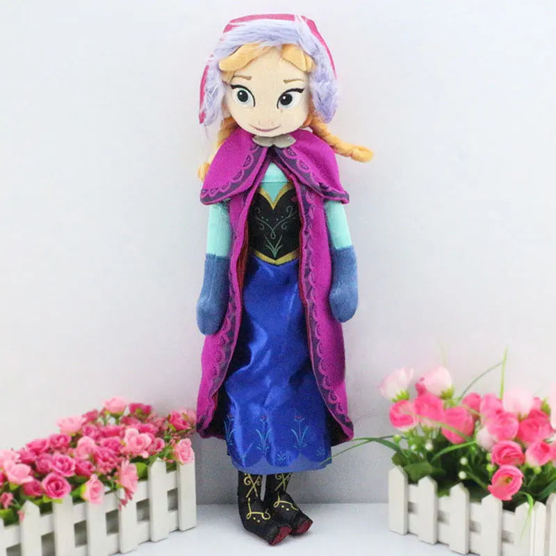 40CM Frozen Anna & Elsa Dolls – Snow Queen Princess Plush Toys, Stuffed Frozen Dolls for Kids, Birthday & Christmas Gift
