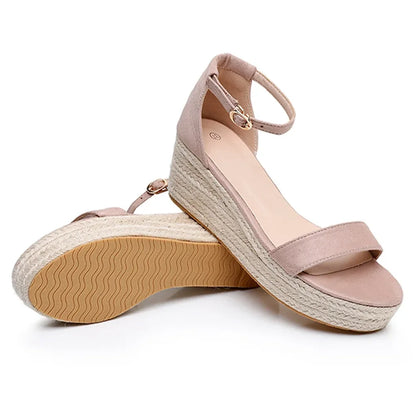 Plus Size Women’s Summer Wedges – High Heel Platform Sandals for Party, Evening & Wedding, Sizes 32–44