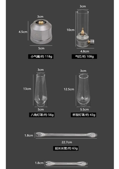 Mounthiker Camping Candle Lamp: Gas Lantern Night Light for Tents - Essential Outdoor Accessories
