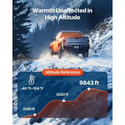 SucceBuy 8KW Diesel Air Heater — DC12-24V Parking Heater with Remote, Digital Display & Low-Noise Voice Alert for RV