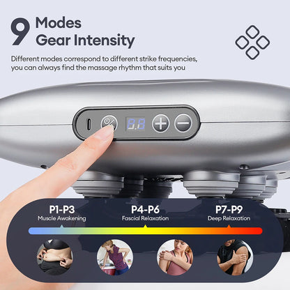 48-Head Body Massage Gun — High-Frequency Vibration Fascia Massager for Neck, Back, Waist, Thigh & Shoulder Muscle Relief