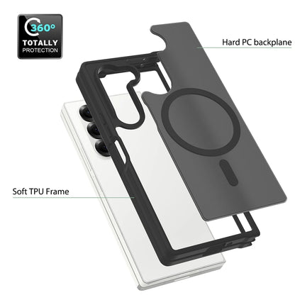 Z Fold7 Luxury Wireless Charging Case - Candy Color Translucent Magnetic Shockproof Cover for Samsung Galaxy Z Fold 7 & Fold 6