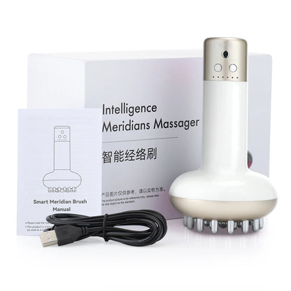 Rechargeable Gua Sha Massager – Body Shaping & Heating Scraping Brush for Lymphatic Detox, Meridian Dredging & Fat Burning
