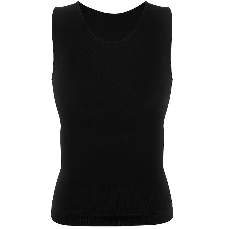 Men's Compression Shirt – Tummy Control Shapewear Vest for Flat Belly & Workout Support