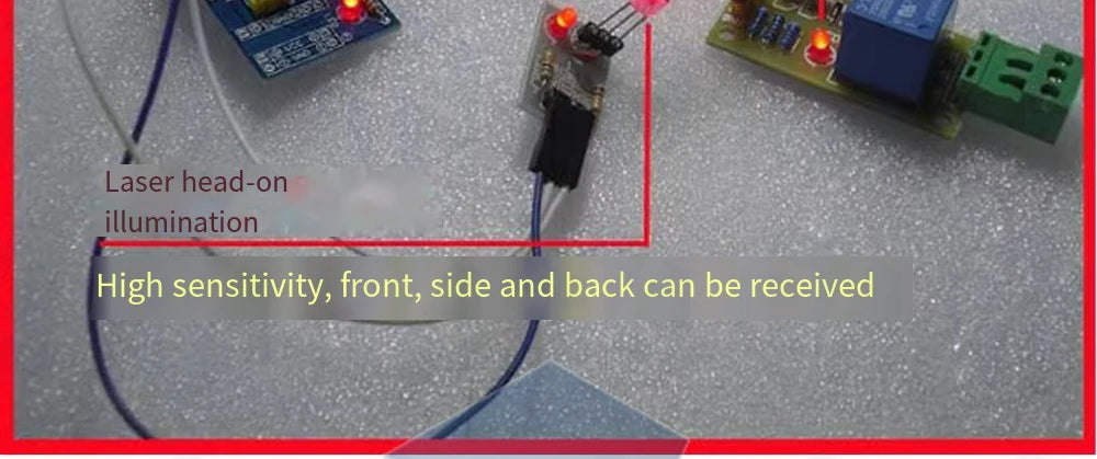 KY-008 650nm Laser Transmitter Module – Laser Sensor Receiver Kit, Non-Modulated Tube Module