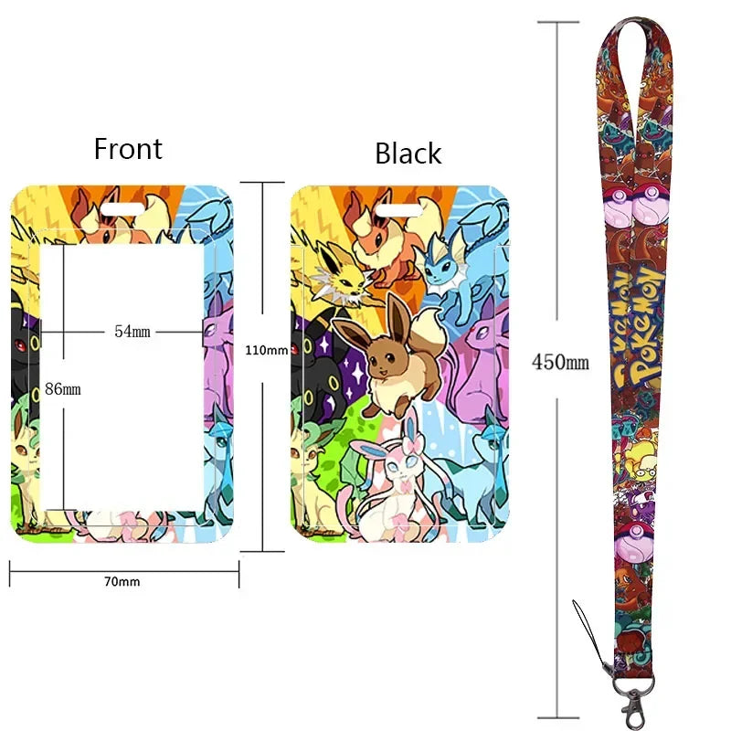 Pikachu Neck Strap Lanyard for Keys – ID Badge Holder, Keychain, Key Rings, Fashion Accessory Gift