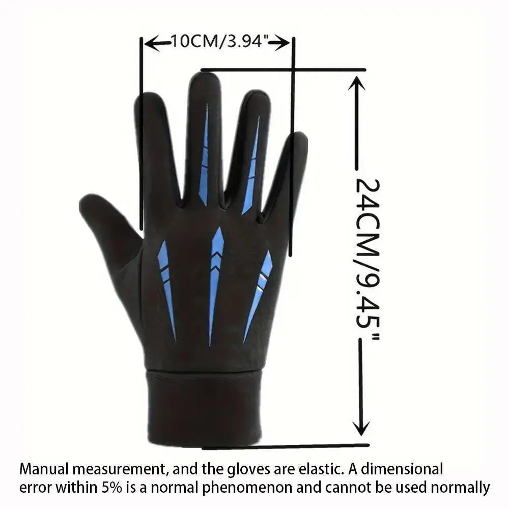 Winter Touchscreen Gloves - Unisex Fleece-Lined Full Finger Gloves for Cycling Running and Outdoor Sports