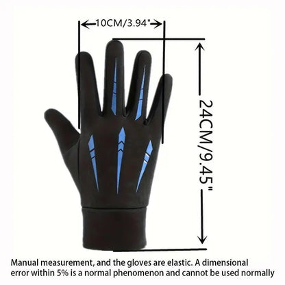 Winter Touchscreen Gloves - Unisex Fleece-Lined Full Finger Gloves for Cycling Running and Outdoor Sports