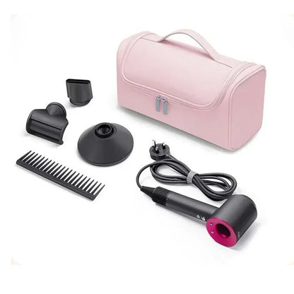 Portable Hair Dryer & Curling Iron Storage Bag – Waterproof, Large Capacity with Hideable Hanging Hook & Non-Slip Pouch