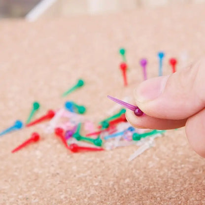 200pcs Plastic Safety Push Pins – Thumbtacks for Dressmaking, Scarf, Tailor & Office Use