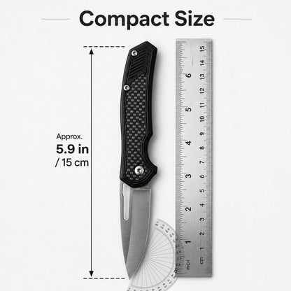 4-Pack Folding Pocket Knife Set - Stainless Steel EDC Knives with Clips for Outdoor Use