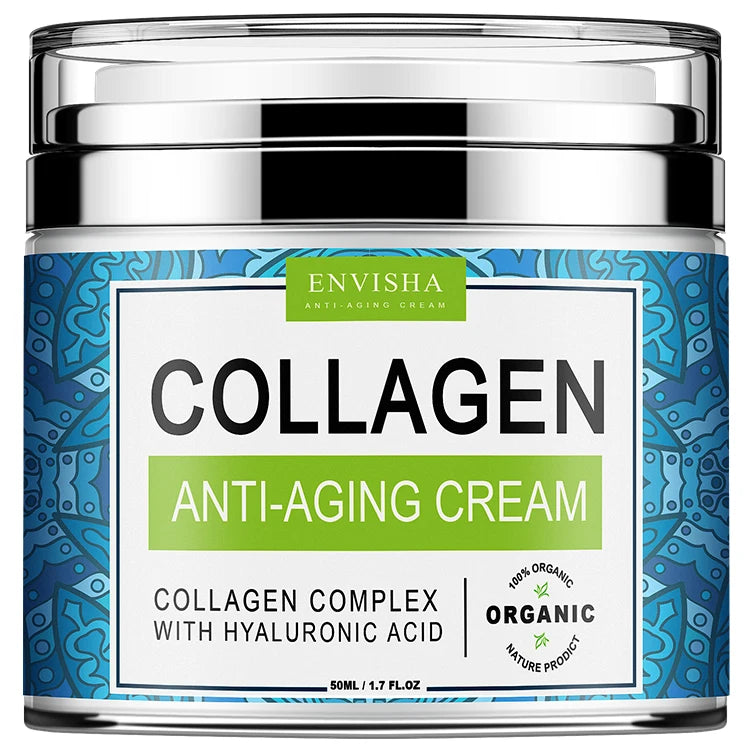 ENVISHA Retinol Collagen Face Cream - Deep Hydration, Skin Brightening and Fine Line Care Moisturizer