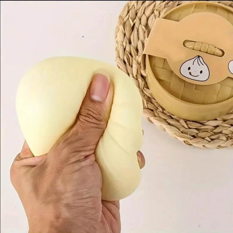 Cartoon Animal Dumpling Squishy Toy – Anti-Stress Fidget Sensory Squeeze Toy for Kids