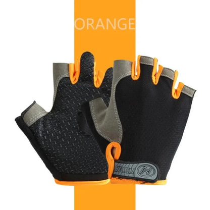 Fingerless Gym Gloves – Anti-Slip, Shock-Absorbing & Breathable Sports Gloves for Training & Weightlifting