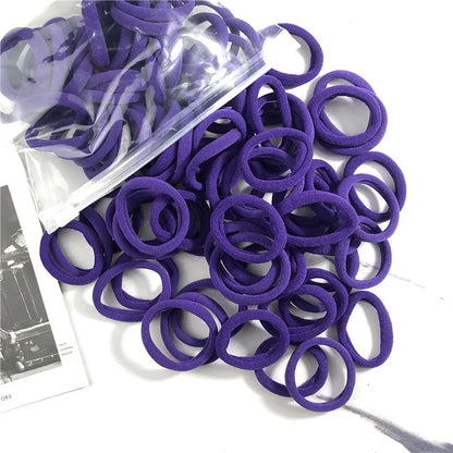 20/50PCS Hair Bands for Women & Girls - 4cm Elastic Rubber Ties, Simple Ponytail Holders & Hair Accessories
