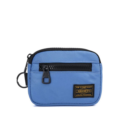 Casual Men's Canvas Coin Purse – Retro Zipper Wallet & Key Holder Small Money Bag for Youth