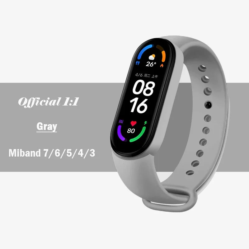 Silicone Strap for Xiaomi Mi Band 3-7 NFC – Sport Replacement Wristband Bracelet
