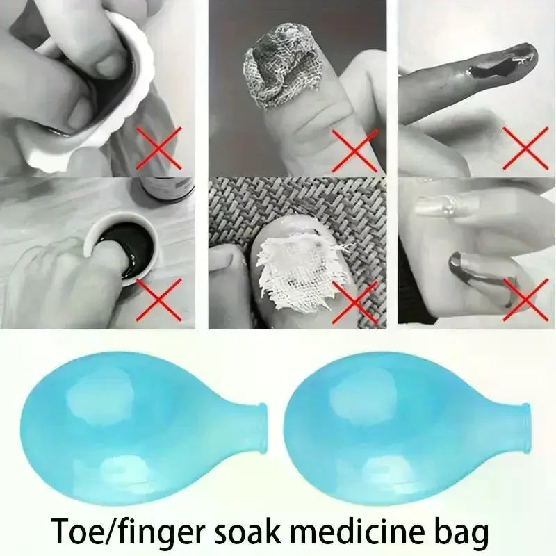 2Pcs Silicone Toe Sleeves - Soft Toe Protectors for Friction Relief, Nail Care and Wound Protection