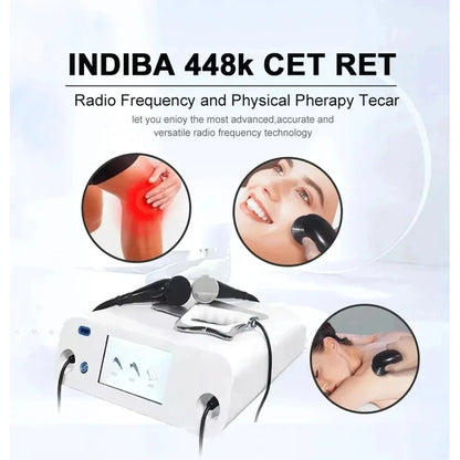 448kHz CET RET Tecar Therapy Machine — Portable RF Monopolar Probe for High-Frequency Diathermy & Weight Loss